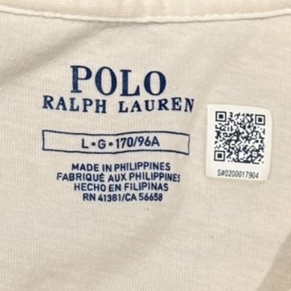 Polo Ralph Lauren Kids Large White Tee Colorful Spell Out Logo Classic Style - Picture 5 of 7